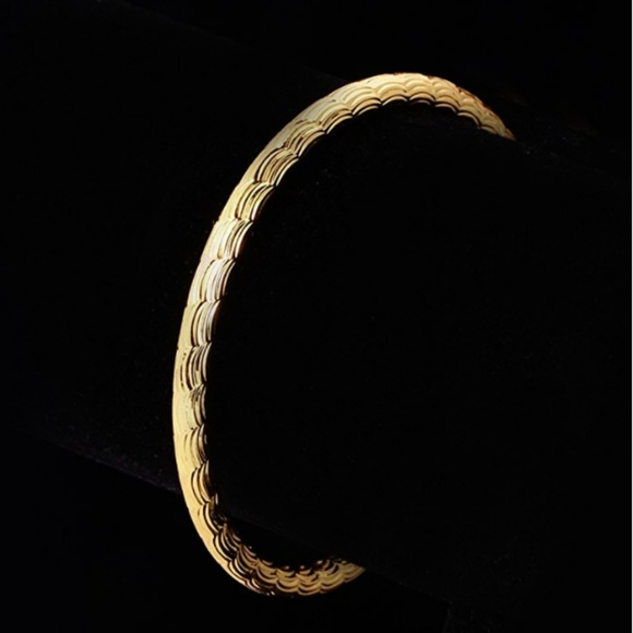 Mens "Maximus" 18K Real Gold Plated Bangle Cuff - Picture 5 of 5